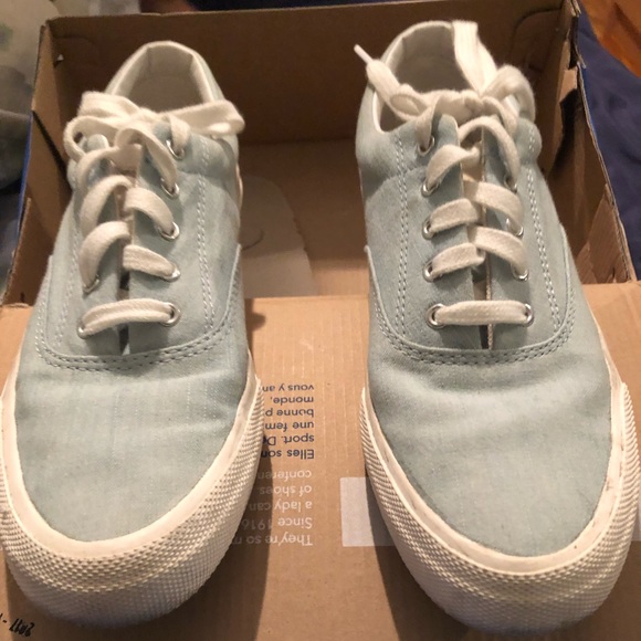 Keds Anchor Chambray Light Blue Sneakers - Picture 3 of 6